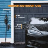 40 Amp Level 2 Portable EV Charger Charging Cable Station, Electric Vehicle Charger Plug-in EV Charging Station with All J1772 EV Cars (240 Volt, 25ft Cable, NEMA 14-50)
