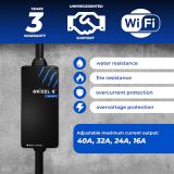 Grizzl-E Mini Connect Level 2 Portable 240V / 40A Electric Vehicle (EV) Charger Metal Case Indoor/Outdoor Electric Car Fast Charging Station, NEMA 14-50, NEMA 5-15P, NEMA TT-30P, NEMA 14-30P