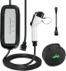 EV Charger, 16Amp 110V/240V Portable Level 1 Level 2 Electric Vehicle Charging Station with NEMA 6-20 Plug & NEMA 5-15 Adapter for J1772 Electric Cars