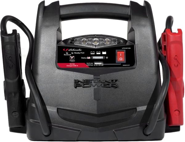 Schumacher Electric Lithium Jump Starter and Portable Power Station SL1562, 4-in-1, 1200 Amp, 150-PSI Air Compressor, 12V - works on cars, trucks, motorcycles, marine batteries, SUVs, ATVs, and more