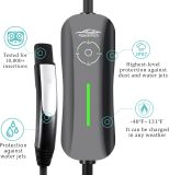 Level 1+2 Tesla EV Charger,16 Amp 120V /240V,Adjustable Plug-in Electric Vehicle Charging Station with 21FT Cable NEMA 6-20 Plug NEMA 5-15 Adapter, Compatible with All Tesla Models X/Y/3/S