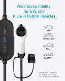 Anker Electric Vehicle Charger, 7.6KW Level 2 Portable Fast Charger with J1772 Connector and 25 ft Cable, NEMA 14-50 Plug, Scheduled Charging, Works with EV and Hybrid Vehicles, for Home and Outdoor