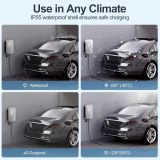 Level 2 EV Charger - 40 Amp RFID Card 25ft Cable Outdoor Indoor EV Charger Level 2 with NEMA 14-50 Plug WiFi Enabled Electric Car Charger 240V Electric Vehicle Charging Stations