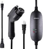 Asani Level 1 & 2 EV Charger - 110-240V at 16 Amps - Portable Electric Vehicle EV Charger with NEMA 6-20 with NEMA 5-15 Adapter Plug for J1772 Electric Cars