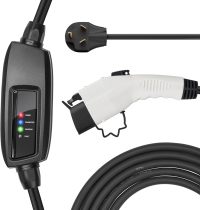 BougeRV Portable EV Charger Cable (16A, 25FT) EVSE Electric Vehicle Charging Station with NEMA10-30