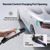 Level 1+2 EV Charger Tesla NACS 16A Mobile Electric Car Charger 110V/240V with NEMA 5-15 Plug and 6-20 Plug 25FT Cable 3.84KW Adjustable 16 Amps Vehicle Charging Stations for Tesla