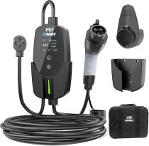 Level 2 EV Charger for Home - 40Amp EV Charger Level 2 NEMA 14-50 EV Charger with 25ft Cable EV Charger Adjustable Current/Delay Charger Electric Vehicle Charging Stations