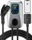 ElecFylo Smart Level 2 EV Charger for Home - 3.5  Large Screen, 27FT Cable, 40A 240V, WiFi/Bluetooth Enabled, RFID Card, NEMA 6-50 Plug, Fast Electric Vehicle Charging Station, FCC/CP65 Certified