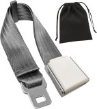 Airplane Seat Belt Extender, 7-31  Airline Seatbelt Extender Adjustable - FITS ALL Airlines in US Except Southwest-Free Carrying Case (Silver)