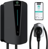 Home Level 2 EV Charger 48 Amp 240V Indoor/Outdoor EVSE Electric Vehicle Charging Stations 25ft Cable for J1772 EVs Tesla Charger ev Chargers for Home Level 2 (for Tesla black4.3‘ 11kw)