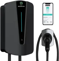 Home Level 2 EV Charger 48 Amp 240V Indoor/Outdoor EVSE Electric Vehicle Charging Stations 25ft Cable for J1772 EVs Tesla Charger ev Chargers for Home Level 2 (for Tesla black4.3‘ 11kw)