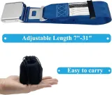Airplane Seat Belt Extender, 7-31  Airline Seatbelt Extender Adjustable - FITS All Airlines in US Except Southwest-Free Carrying Case (Blue)