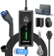 bokman Portable Level 2 EV Charger (240V, 32A) with 25ft Charging Cable and NEMA 14-50 for SAE-J1772 Electric Vehicles Current Adjustable and Reservation Charging Function (NOT for Tesla)