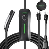 Level 1+2 Tesla Charger,110V to 240V, 16 Amp, NEMA 6-20 Plug and 5-15P Adapter, 21ft Extension Cord - Portable Home Electric Vehicle Charging Station,Compatible with All Tesla Models X/Y/3/S