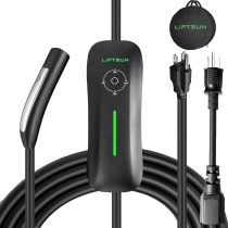 Level 1+2 Tesla Charger,110V to 240V, 16 Amp, NEMA 6-20 Plug and 5-15P Adapter, 21ft Extension Cord - Portable Home Electric Vehicle Charging Station,Compatible with All Tesla Models X/Y/3/S