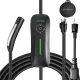 Level 1+2 Tesla Charger,110V to 240V, 16 Amp, NEMA 6-20 Plug and 5-15P Adapter, 21ft Extension Cord - Portable Home Electric Vehicle Charging Station,Compatible with All Tesla Models X/Y/3/S