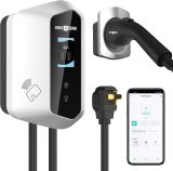 Paris Rhône Level 2 EV Charger, 48 Amp UL Listed 11.5KW EV Charger for Home Level 2 with Smartlife App Control, Wi-Fi & Bluetooth Level 2 EV Charger with 25 Foot Cable for Electric Vehicles