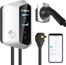 Paris Rhône Level 2 EV Charger, 48 Amp UL Listed 11.5KW EV Charger for Home Level 2 with Smartlife App Control, Wi-Fi & Bluetooth Level 2 EV Charger with 25 Foot Cable for Electric Vehicles
