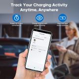 Paris Rhône Level 2 EV Charger, 48 Amp UL Listed 11.5KW EV Charger for Home Level 2 with Smartlife App Control, Wi-Fi & Bluetooth Level 2 EV Charger with 25 Foot Cable for Electric Vehicles