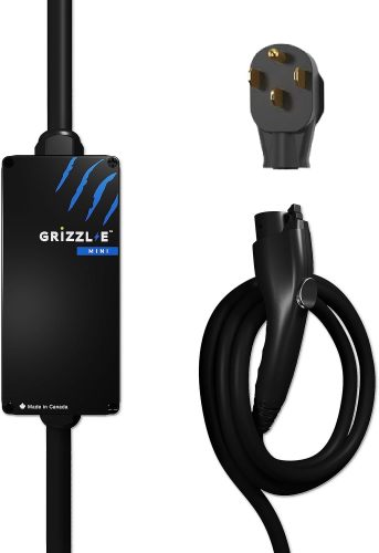Grizzl-E Mini Connect Level 2 Portable 240V / 40A Electric Vehicle (EV) Charger Metal Case Indoor/Outdoor Electric Car Fast Charging Station, NEMA 14-50, NEMA 5-15P, NEMA TT-30P, NEMA 14-30P