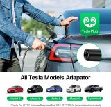 Level 1+2 EV Charger Tesla NACS 16A Mobile Electric Car Charger 110V/240V with NEMA 5-15 Plug and 6-20 Plug 25FT Cable 3.84KW Adjustable 16 Amps Vehicle Charging Stations for Tesla