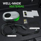 Level 2 EV Charger 40A Smart Electric Car Home Charger Motion-Activated Display 240V with NEMA 14-50 Plug J1772 Connector 25FT Cable APP and WiFi Vehicle Charging Stations ETL Listed