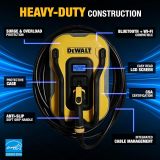DEWALT Electric Vehicle Level 2 EV Charger up to 48 Amps 240V, App Control Bluetooth & Wi-Fi, CSA Certified Indoor/Outdoor Hardwired Wall Mounted Charging Station with 25 ft. Cable