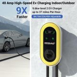 GODIAG Home Level 2 EV Charger, 40Amp, 9.6kw 240V, Wall-Mount Electric Vehicle Charging Station with 25FT Cable-Hardwired