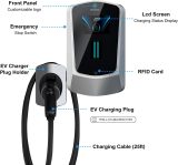 BOSDNATUN Tesla Original Level 2 EV Charger up to 48a 240V Electric Vehicle EV Charger NEMA 14-50 Plug for Tesla Cars j1772 Cars Home Wall Charger/Charging Station （Silver）
