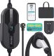32A Electric Vehicle Charger, Level 2 EV Charger, Portable EVSE Charging Station for J1772 North America Cars, 220V-240V NEMA 14-50 Plug w/Delay Timer, 25ft Premium Cable ETL Certified