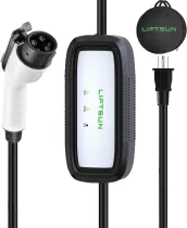 Portable EV Charger Level 1, 15Amp 110V, Electric Vehicle Charger with 21Ft Cable,NEMA 5-15P for Plug-in Home EV Charging Station,Compatible with SAE J1772 EVs and Tesla(Adapter Required)