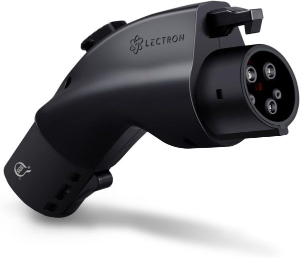 Lectron [Only for J1772 EVs Tesla to J1772 Charging Adapter, Max 48 Amp & 250V - Compatible with Tesla High Powered Connectors, Destination Chargers, and Mobile Connectors (Black)
