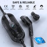 Tera Electric Vehicle Charger for Tesla: Level 1 & 2 J1772 32A 8A 110V 240V ETL Energy Star Wall Connector Dual Use EV Portable NEMA 14-50 & 5-15 Wi-Fi Enabled 25FT Cable with Holder P01
