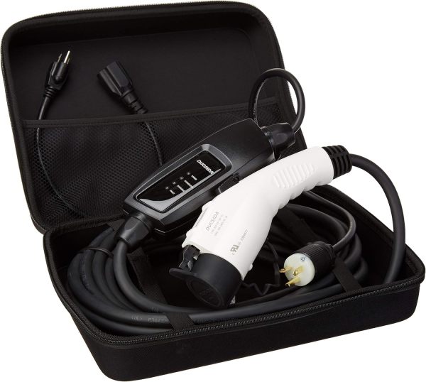 Duosida Level 1+2 EV Charger(120-240V,16A,25ft) Portable EVSE Home Electric Vehicle Charging Station Universal