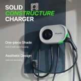 Level 2 EV Charger 40A Smart Electric Car Home Charger Motion-Activated Display 240V with NEMA 14-50 Plug J1772 Connector 25FT Cable APP and WiFi Vehicle Charging Stations ETL Listed