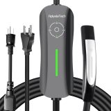 Level 1+2 Tesla EV Charger,16 Amp 120V /240V,Adjustable Plug-in Electric Vehicle Charging Station with 21FT Cable NEMA 6-20 Plug NEMA 5-15 Adapter, Compatible with All Tesla Models X/Y/3/S