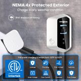 Paris Rhône Level 2 EV Charger, 48 Amp UL Listed 11.5KW EV Charger for Home Level 2 with Smartlife App Control, Wi-Fi & Bluetooth Level 2 EV Charger with 25 Foot Cable for Electric Vehicles