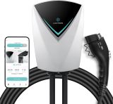 Lectron Electric Vehicle Charging Station (WiFi) 48 Amp with App Control - Powerful Level 2 EV Charger (240V) with NEMA 14-50 Plug/Hardwired - V-Box Pro Compatible with All J1772 EVs