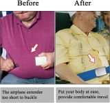Airplane Seat Belt Extender, 7-31  Airline Seatbelt Extender Adjustable - FITS All Airlines in US Except Southwest-Free Carrying Case (Blue)