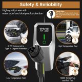 AWESAFE Electric Vehicle Charger Level 2 EV Charger, 7.6KW Portable Fast Charger with J1772 Connector, 32Amp NEMA 14-50 Plug, Scheduled Charging, Plug-in Home EV Charging Station