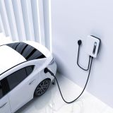 32A 7.68KW EV Charger Level 2 Station, NEMA14-50 20ft Wall Electric Vehicle Charging Station for Electric and Hybrid Vehicles
