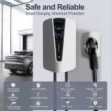 Level 2 EV Charger 40 Amp - RFID Card, 25ft Cable, Outdoor/Indoor, NEMA 14-50 EV Charger Level 2, WiFi Enabled Electric Car Charger, Electric Vehicle Charging Stations