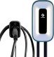 EV Charger Level 2, Ultra Compact, Up to 50 Amp Charging Station for Home, 240V EVSE, Indoor/Outdoor, 23Ft Cable Level 2 EV Charger, Direct Charging，NEMA 14-50 Plug(4-Prong) or Hardwired