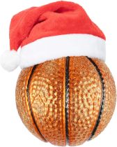 3.15” Christmas Ornament Basketball Glass Blown Ornaments for 2024 Christmas Tree Decoration - Christmas Ball Ornaments Balls for Xmas Holiday Party Tree Decoration