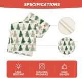 Artoid Mode Xmas Trees Snowflake Christmas Table Runner, Seasonal Winter Green Kitchen Dining Table Decoration for Home Party Decor 13x72 Inch