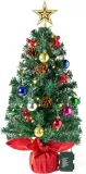 Joiedomi 24 /2FT Prelit Tabletop Christmas Tree with Warm Lights, Holly Berries, Pine Cones for Best Holiday Season Decorations Christmas Decoration Tree Decor for Indoor Xmas Tabletop Decor