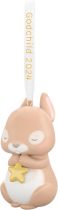 Hallmark Keepsake Christmas Ornament 2024, Godchild Bunny 2024, Porcelain, Family Gifts