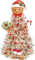 Gingerbread Christmas Tree Topper,Gingerbread Decor for Christmas Tree,Gingerbread Christmas Decorations