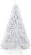Best Choice Products Artificial Christmas Tree, White 6ft Premium Pine Unlit Holiday Decoration, Full Size Décor Easy Assembly w/Metal Stand