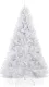 Best Choice Products Artificial Christmas Tree, White 6ft Premium Pine Unlit Holiday Decoration, Full Size Décor Easy Assembly w/Metal Stand